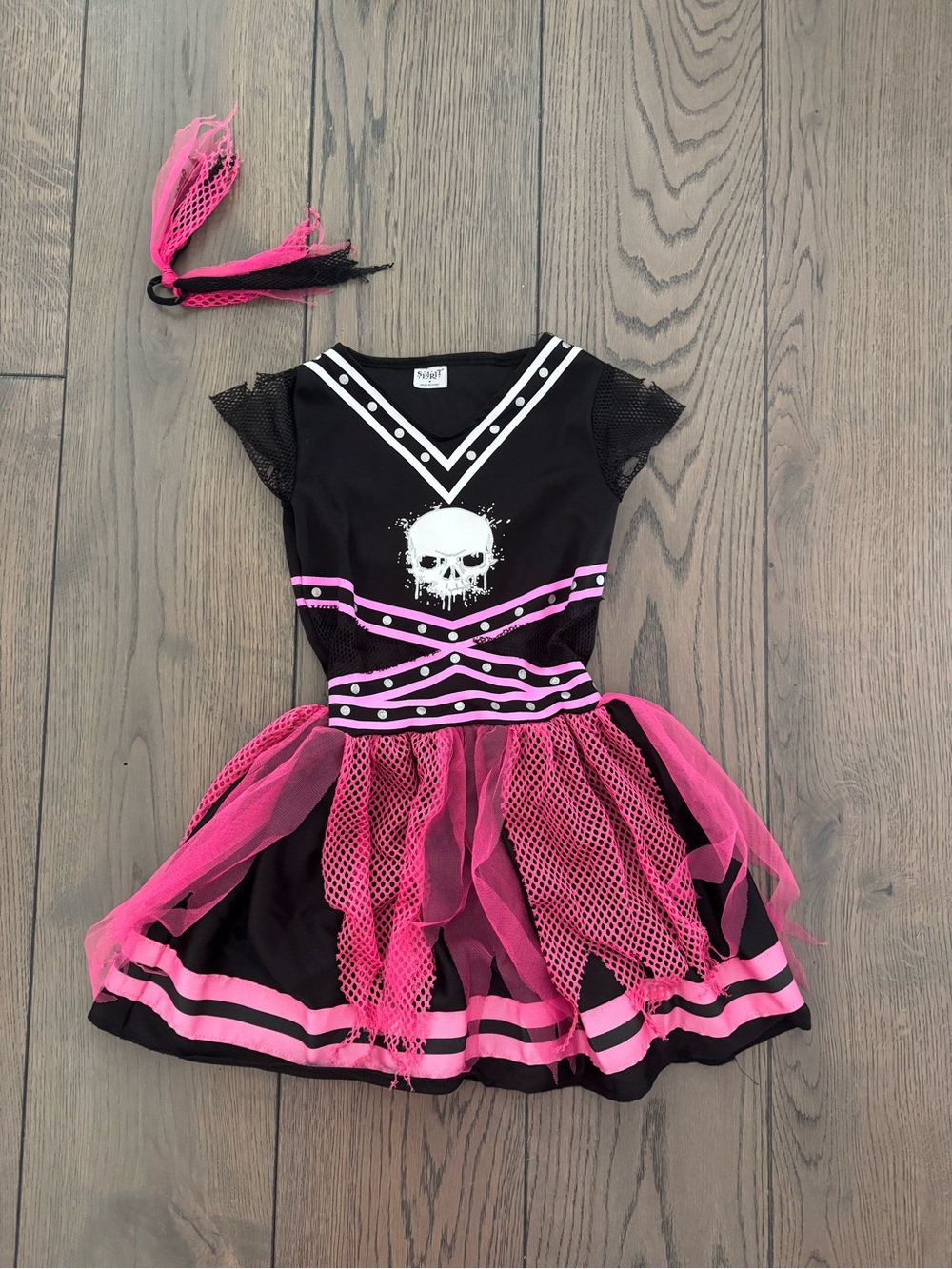 Spirit Black and Hot Pink Skull Tutu Dress